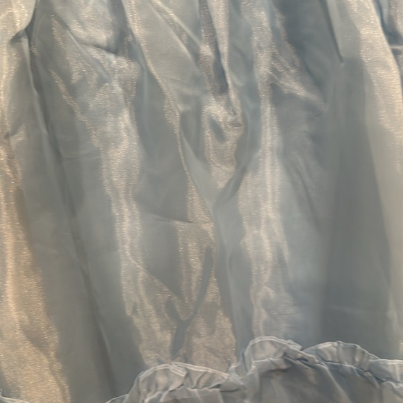 Lulu strapless XS Carolina blue lined dress. - Picture 3 of 4